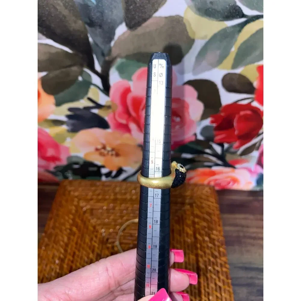 Kate Spade Black & Gold Jewelry Bundle – Penguin Ring, Bangle, Hinged Bracelet - Picture 8 of 8